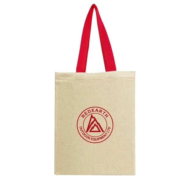 Natural Cotton Canvas Grocery Tote Bag