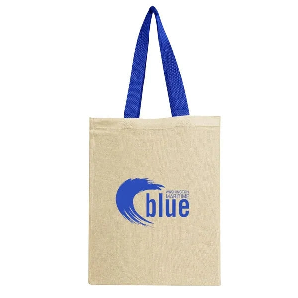 Natural Cotton Canvas Grocery Tote Bag
