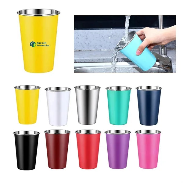 12 Oz Stainless Steel Anti Fall Cup