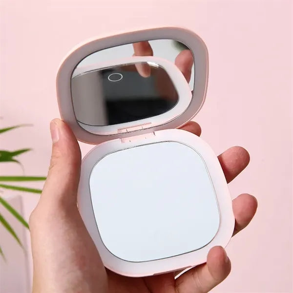 LED Lighted Travel Makeup Mirror