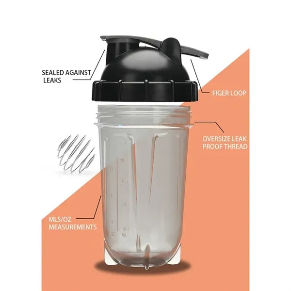 18 oz Protein Shaker Bottle