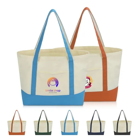 12 Oz. Large Capacity Patchwork Cotton Canvas Bag