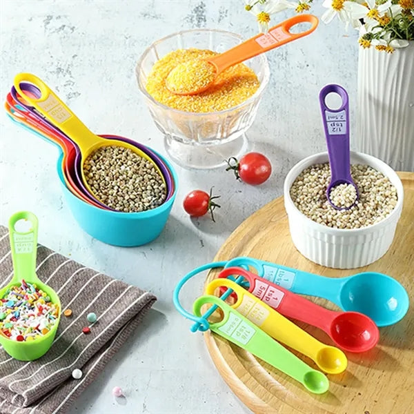 12 Pcs Little Cook Colorful Measuring Cups and Spoons Set