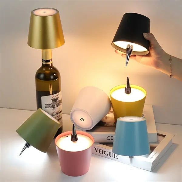 Rechargeable Wine Cork Table Lamp
