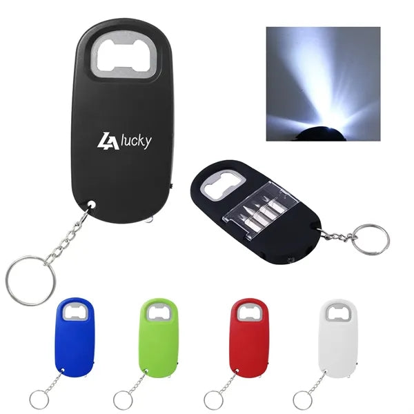 3-In-1 Screwdriver With Bottle Opener Keychain