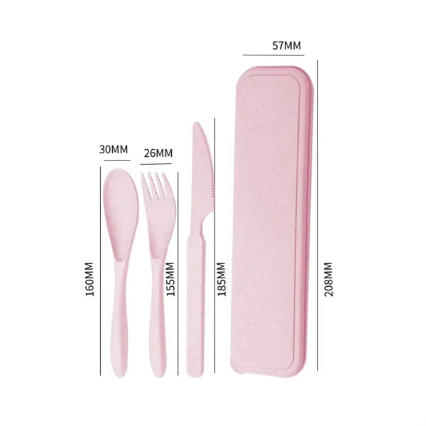 Environmentally Friendly Wheat Straw Tableware Set
