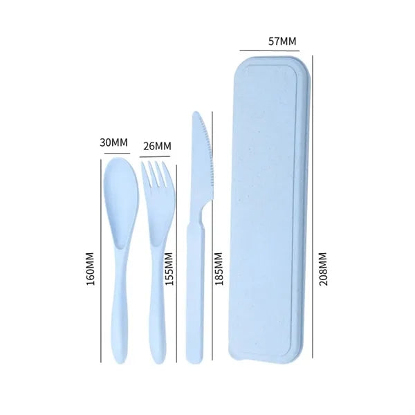Environmentally Friendly Wheat Straw Tableware Set
