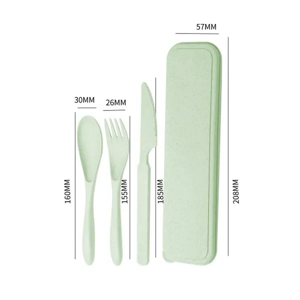 Environmentally Friendly Wheat Straw Tableware Set