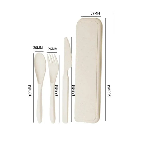 Environmentally Friendly Wheat Straw Tableware Set