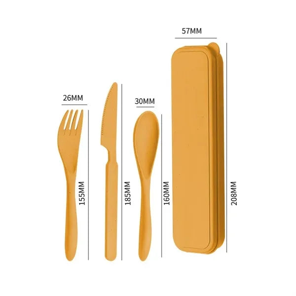 Environmentally Friendly Wheat Straw Tableware Set