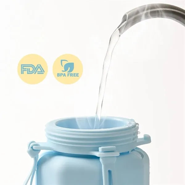 20OZ. Silicone Foldable Water Bottle Portable Sports Cup