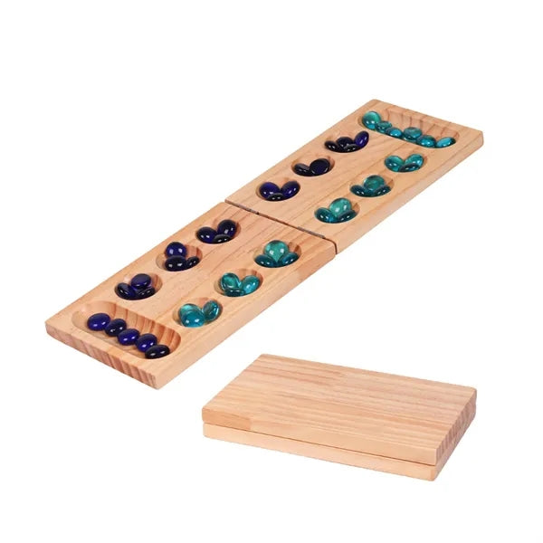 Wood Folding Mancala Board Games Set Gifts for Families
