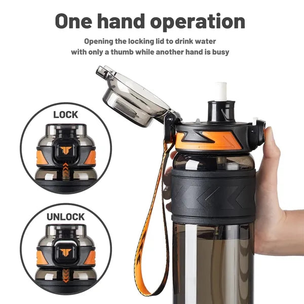 34oz Sports Water Bottles with Removable Straw