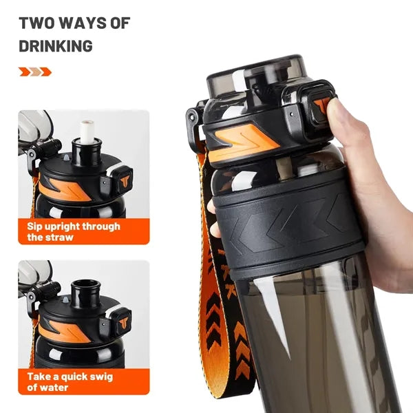 34oz Sports Water Bottles with Removable Straw