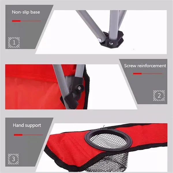 Camping Chair with Canopy Shade