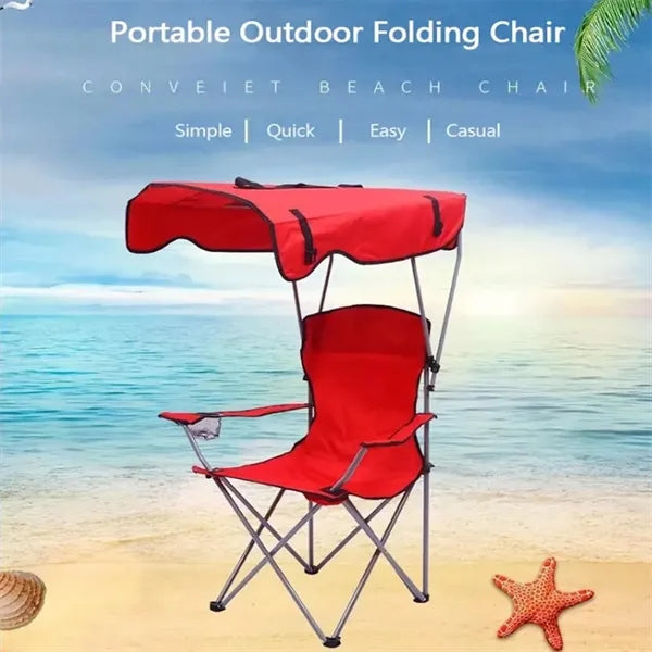 Camping Chair with Canopy Shade