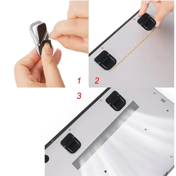 2pcs Mini Portable Keyboard Laptop Stand Kickstand Lifter