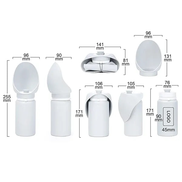 Collapsible Silicone Dog Travel Water Bottle