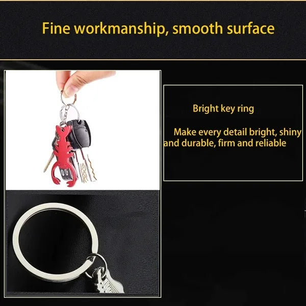 Flat Bottle Beer Opener Key Chain Lobster Aluminum Alloy