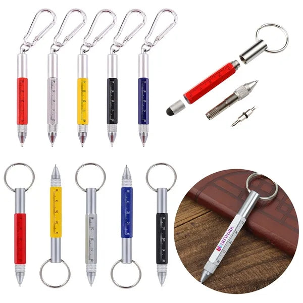 5 in 1 Multi-Tool Touch Screen Sturdy Metal Ballpoint Pen