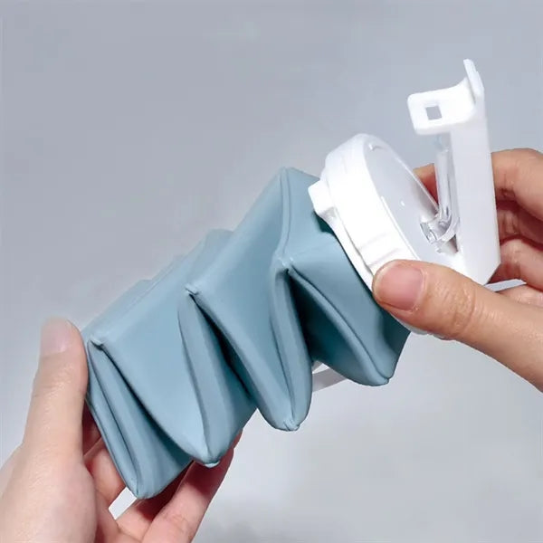 Square Silicone Collapsible Water Bottle