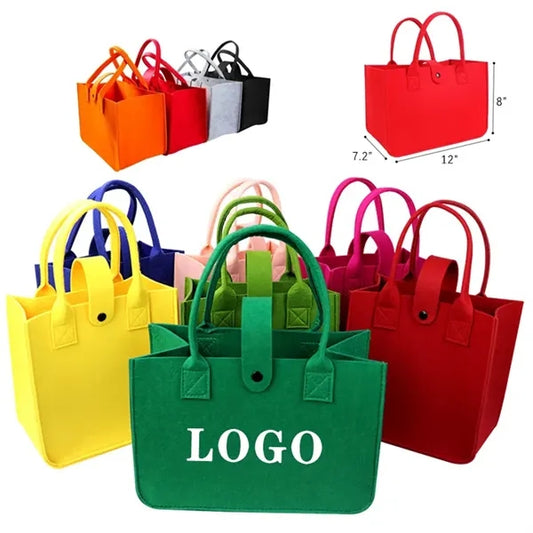 Large Capacity Shopping Felt Tote Bag