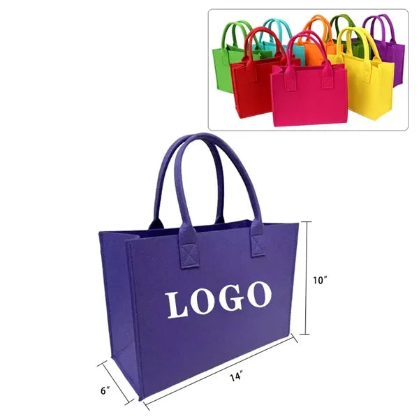 Large Capacity Shopping Felt Tote Bag
