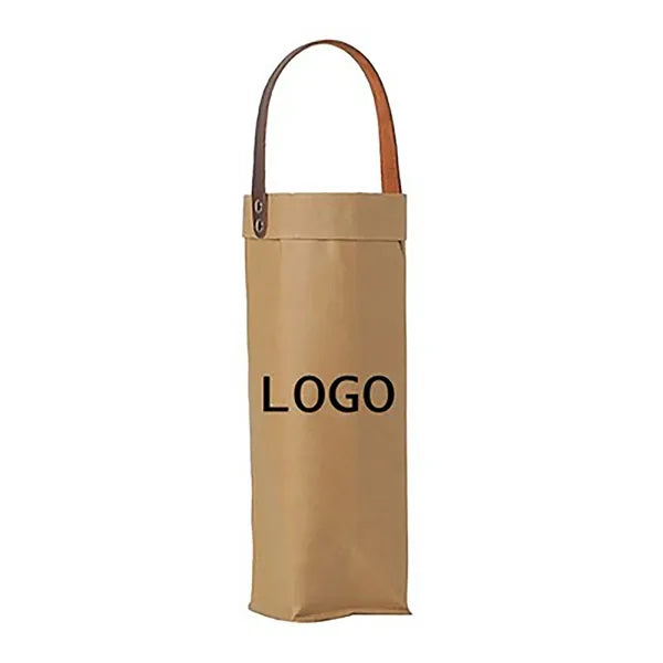 Kraft Paper Wine Tote Bag
