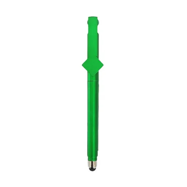 Plastic QR Code Ballpoint Pen w/Paper Banner & Stylus