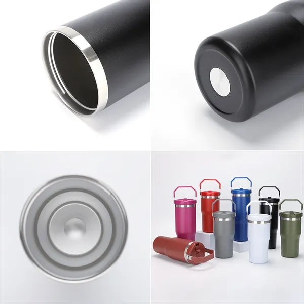30 Oz Vacuum Insulated Tumbler W/ Handle