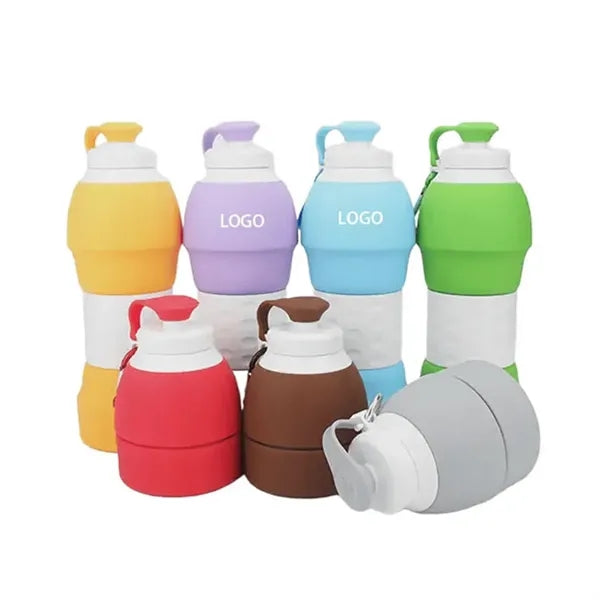 Portable Outdoor Sports Silicone Folding Water Bottle