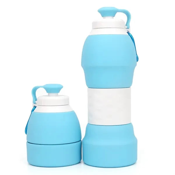 Portable Outdoor Sports Silicone Folding Water Bottle