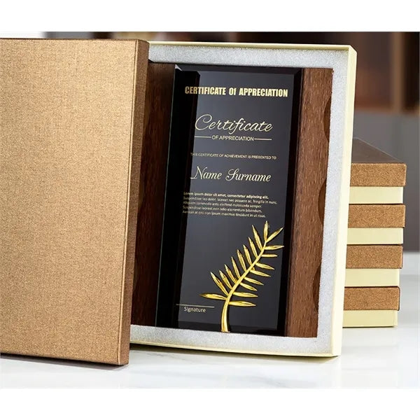 12 x 16" Walnut Certificate Wood Honor Plaque Award