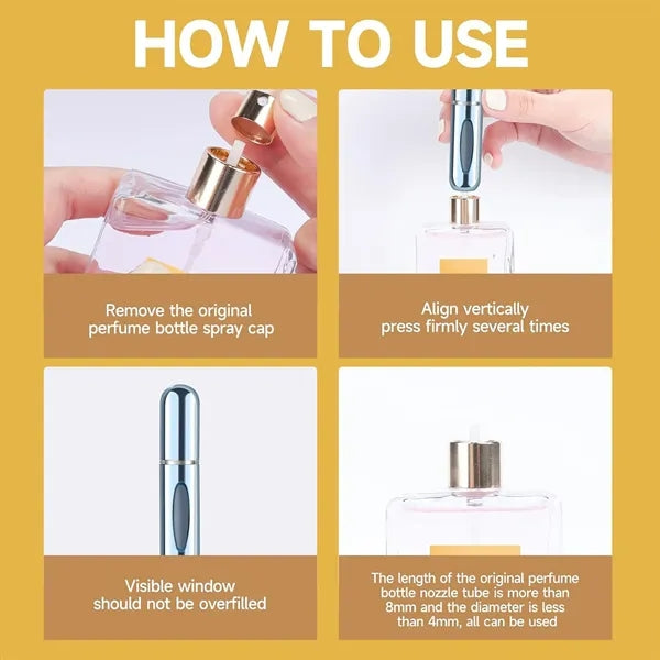0.17oz Refillable Cosmetic Spray Bottles
