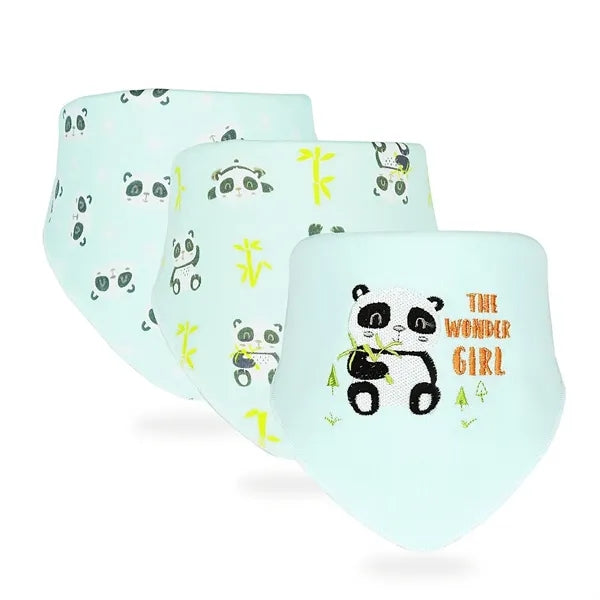 Soft Cotton Baby Bibs, 3-Pack