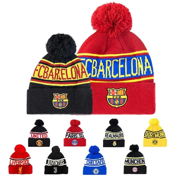 Pom ball Knit beanie Hats