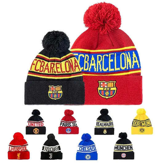 Pom ball Knit beanie Hats