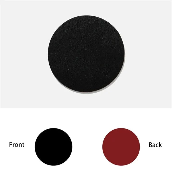 PU Leather Insulated Round Coasters Double Sided