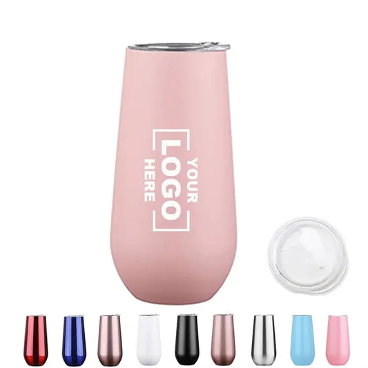 6oz Double Wall Stainless Steel Water Bottle