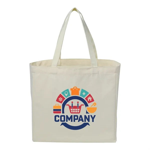 12 Oz. natural cotton canvas bag-12.6"w x 12.6"h x 4.72"d