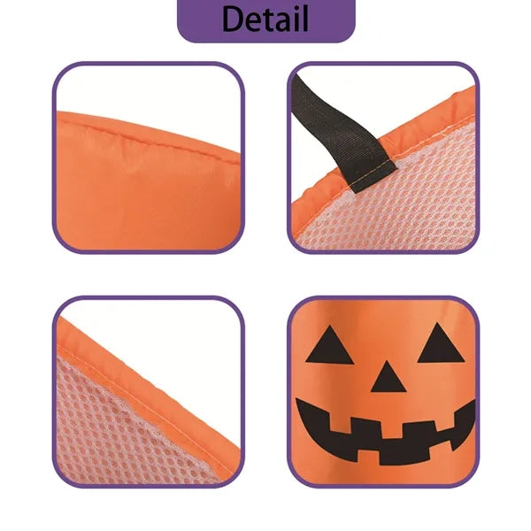 Halloween LED Light Candy Bags Pumpkin Treat Bucket