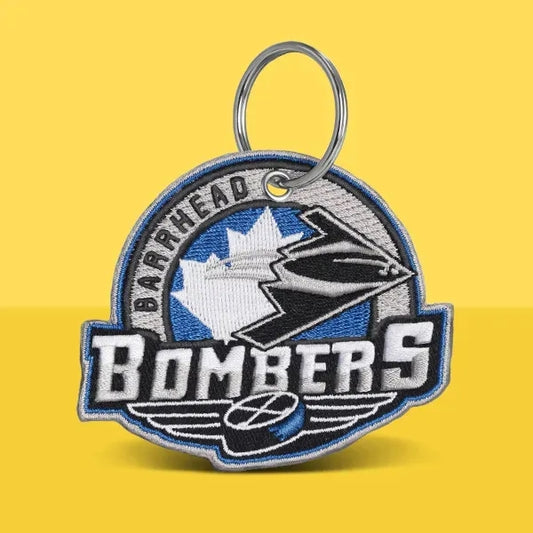 100% Embroidered Keychain