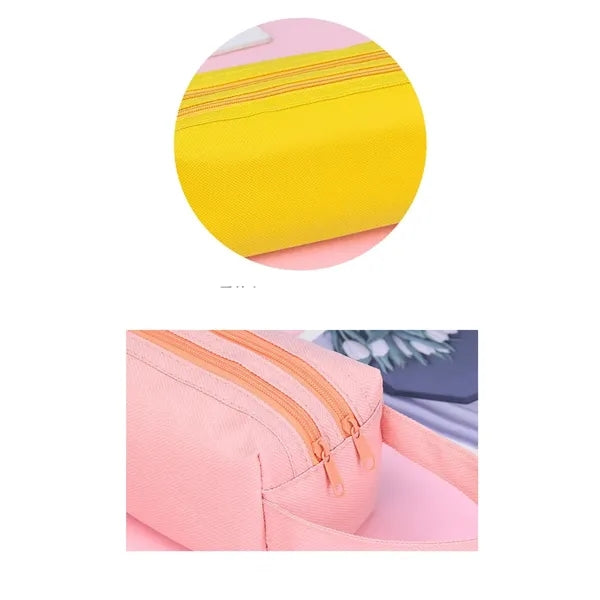 Oxford cloth double layer stationery bag pencil case