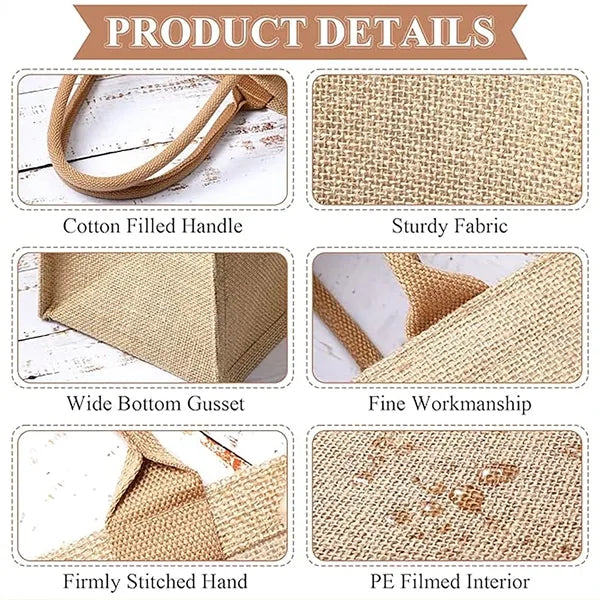 Multi-sizes Jute Tote Bag