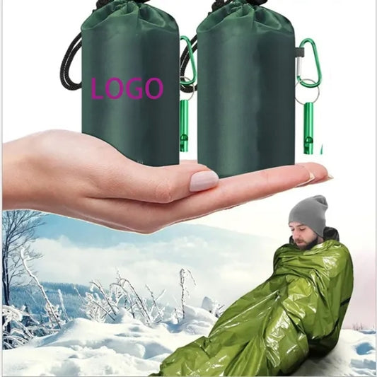 Waterproof Survival Sack Emergency Whistle Sleeping Bag