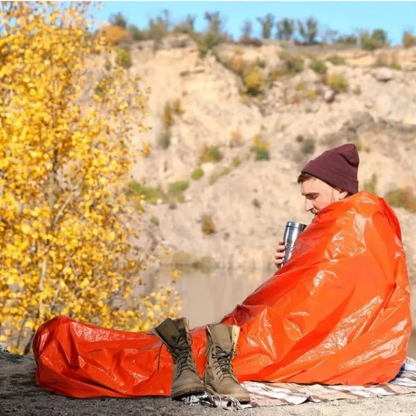 Waterproof Survival Sack Emergency Whistle Sleeping Bag