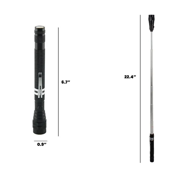 Omnidirectional Rotating Telescopic Flashlight With Magnet