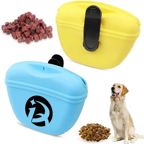 Silicone Portable Dog Treat Bag