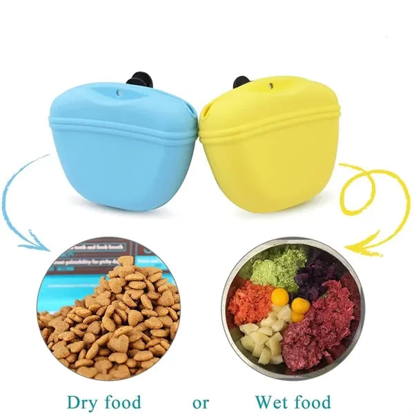 Silicone Portable Dog Treat Bag