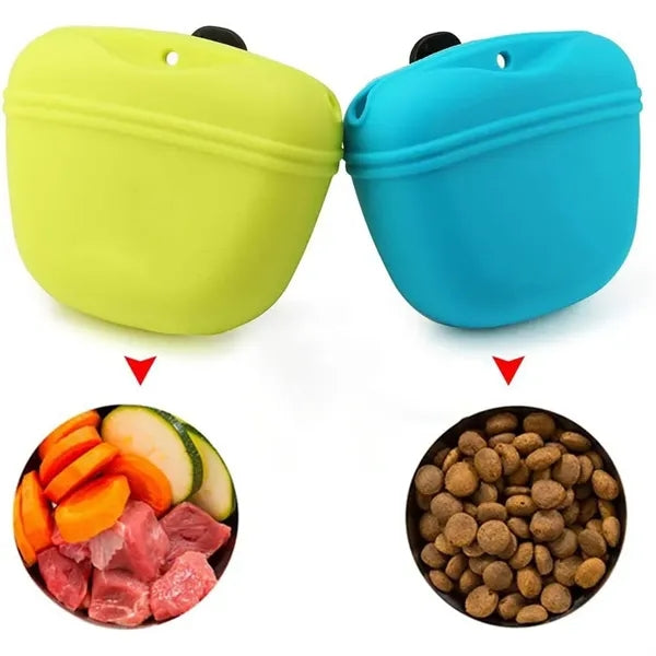 Silicone Portable Dog Treat Bag